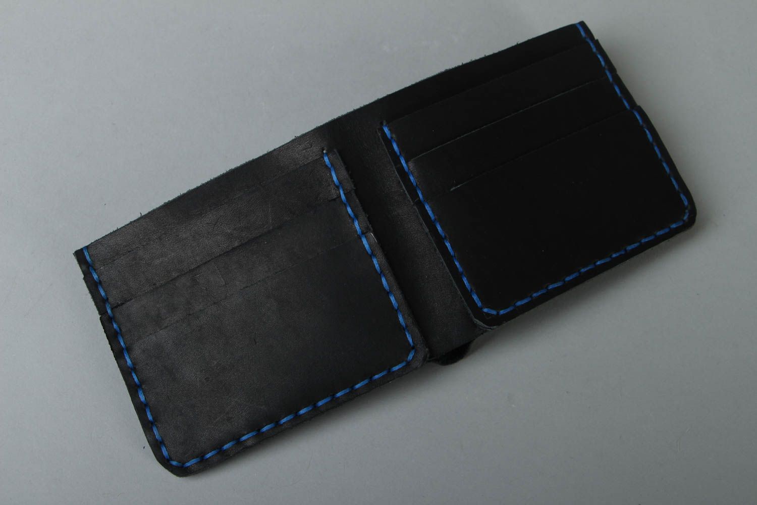 Handmade leather wallet photo 3
