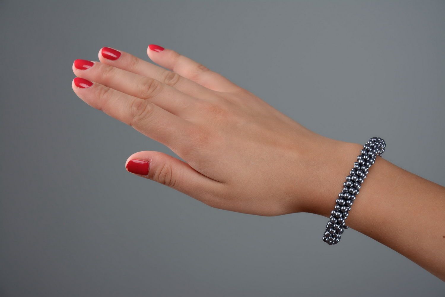 Bracelet avec perles en céramique photo 5