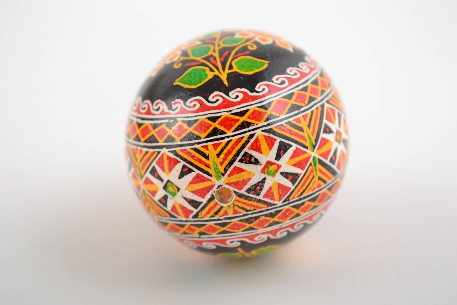 Huevo de Pascua pintado a mano con acrílicos artesanal con girasoles foto 5