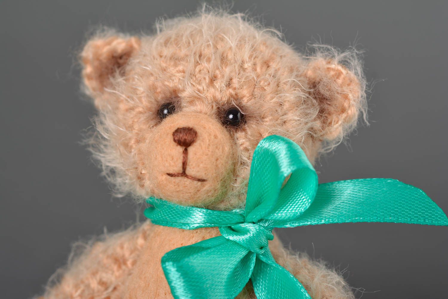 Peluche ours fait main Jouet au crochet petit mignon Cadeau pour enfant photo 2