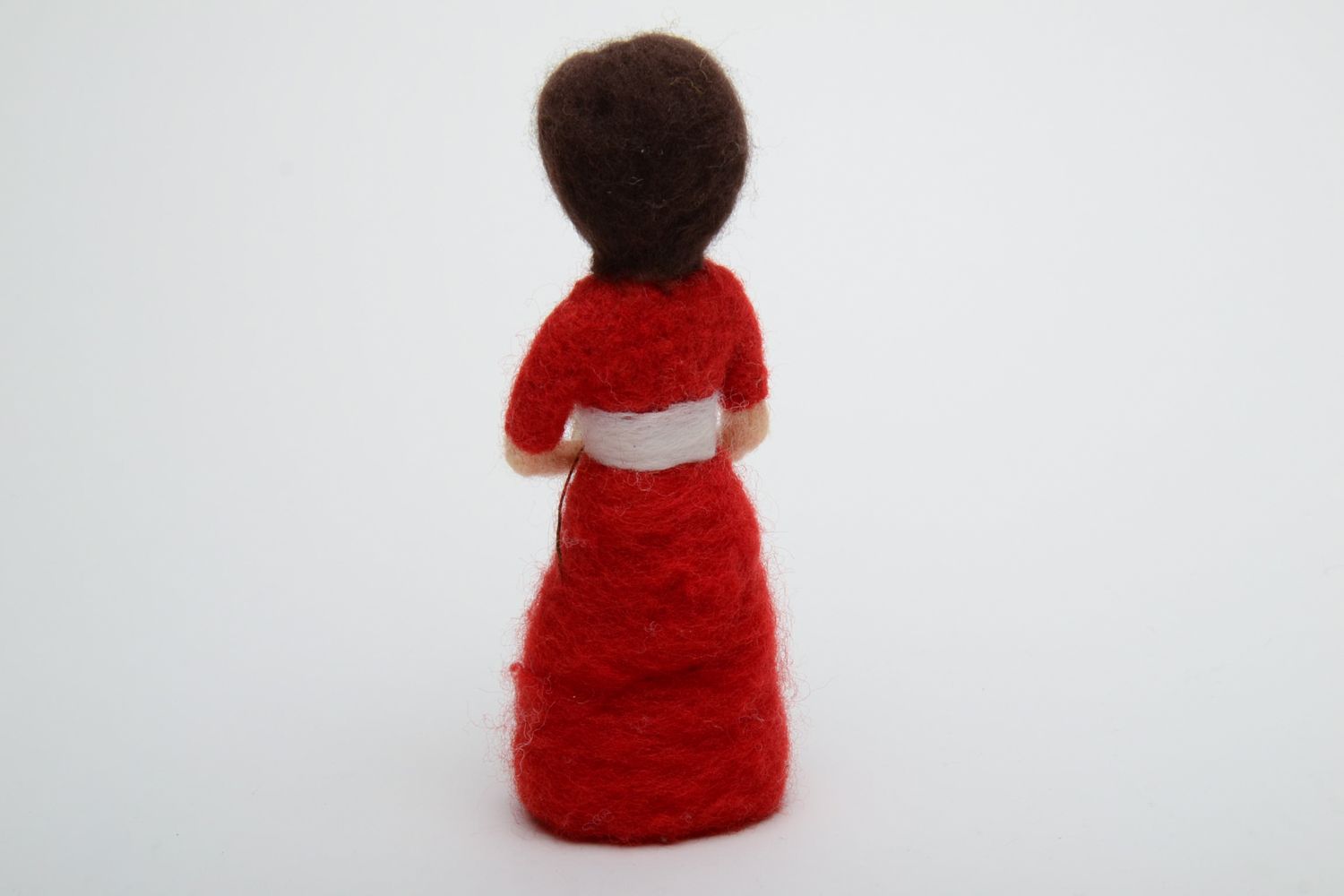 Handmade interior wool felt toy Chinese Woman photo 4