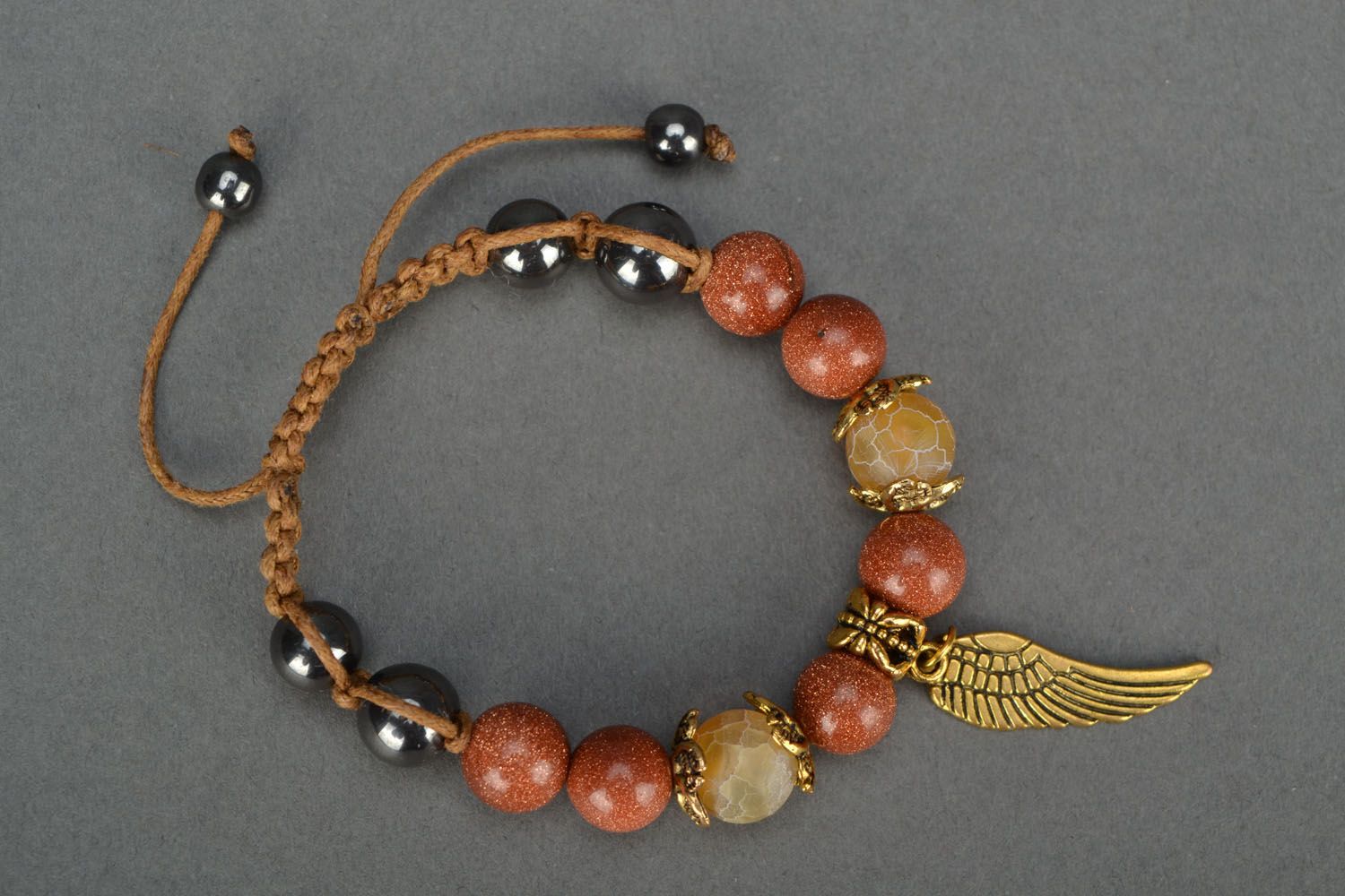 Handmade bracelet with beads photo 2