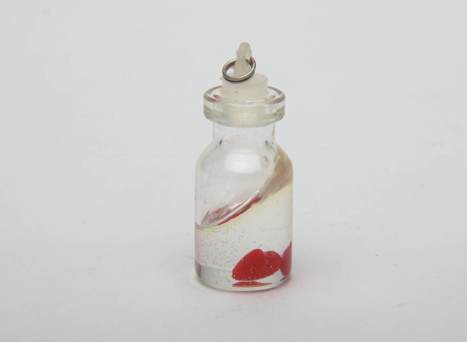 Interior glass pendant in the shape of a jar 1,5 inches 0,01 lb photo 3