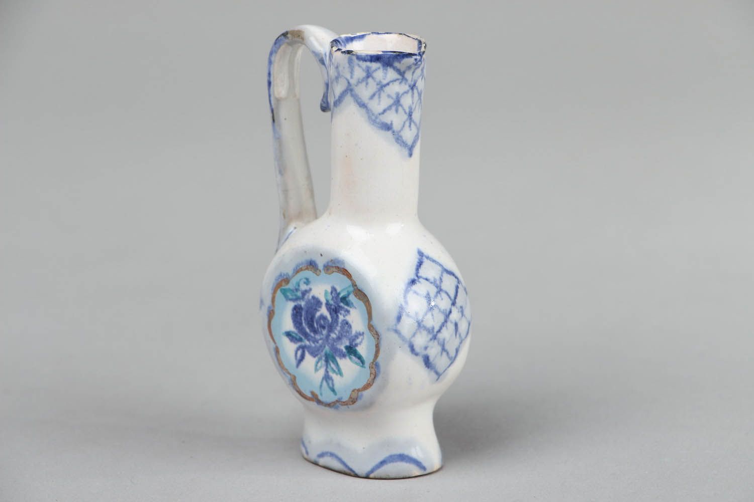 Petit vase en céramique style grec fait main photo 2