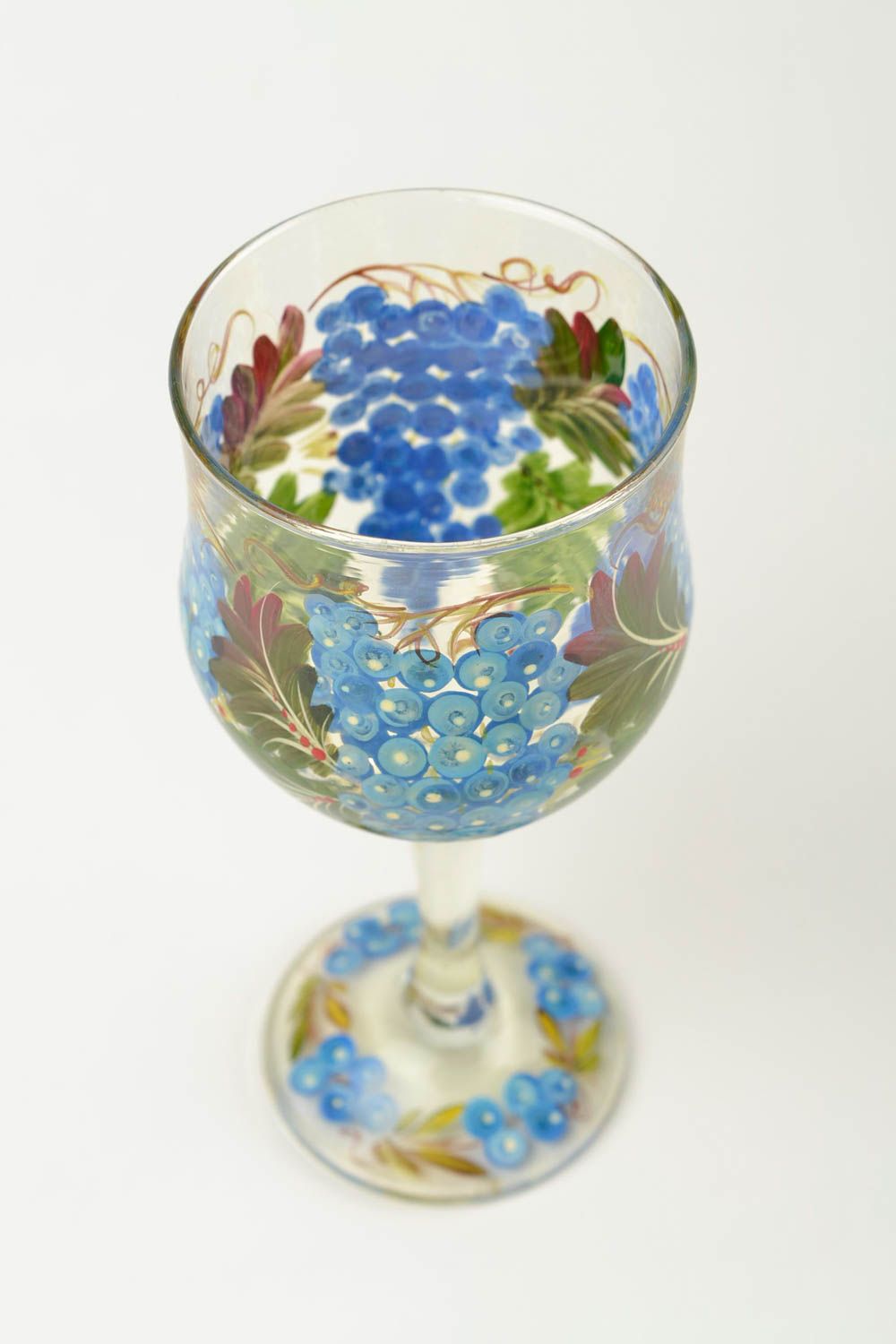 Copas de vino hechas a mano accesorio para bar copas de cristal decoradas foto 4
