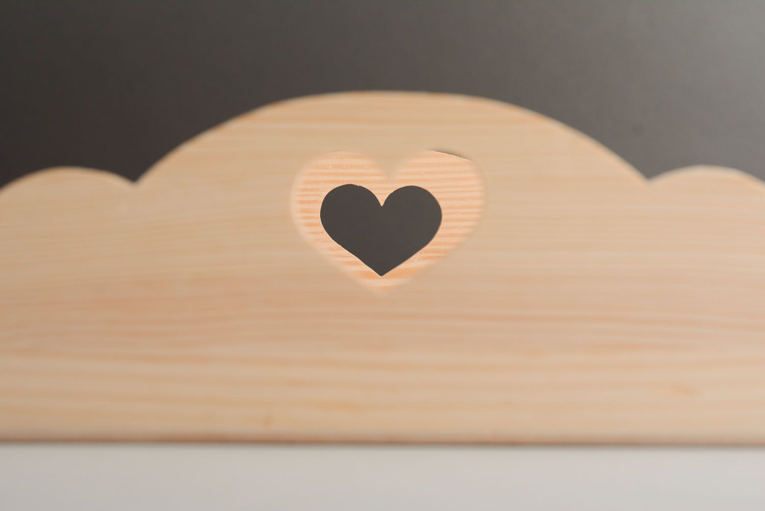 Wooden blank tray Heart photo 5