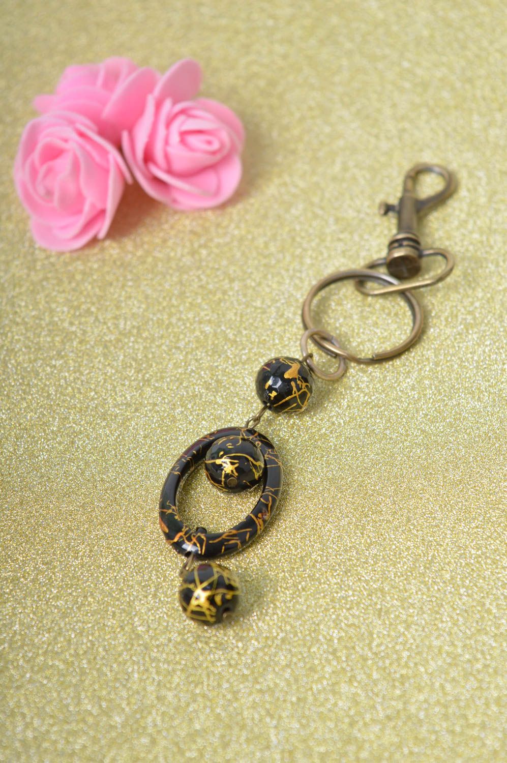 Handmade keychain unusual gift keychain for phone design trinket key accessory  photo 1