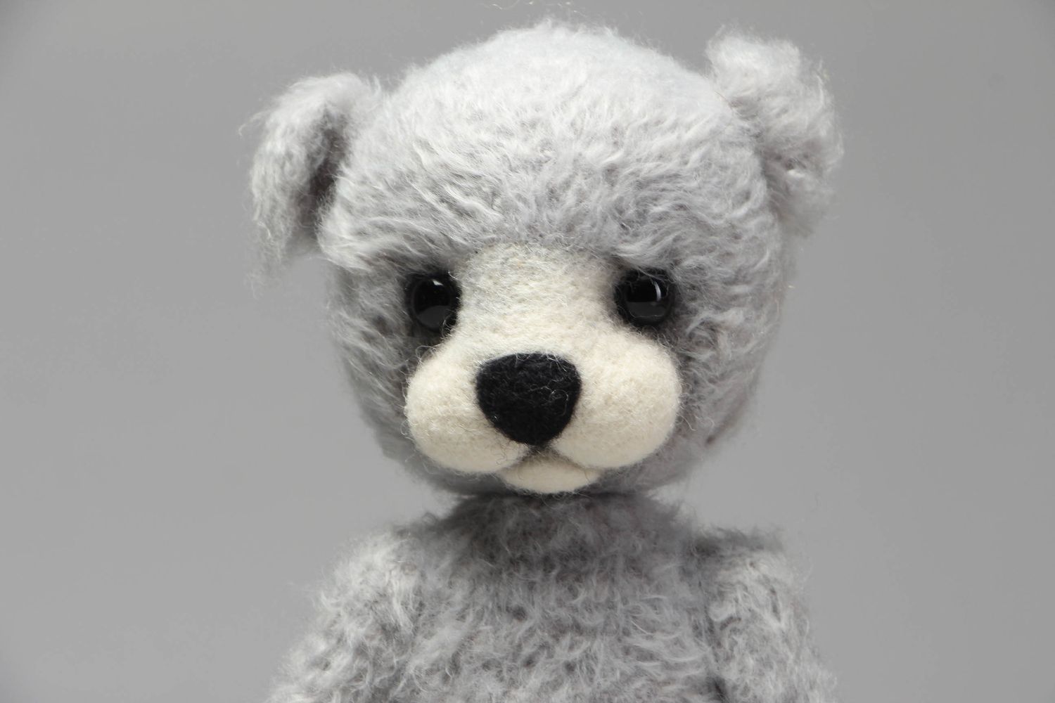 Soft crochet toy Bear Gray photo 2
