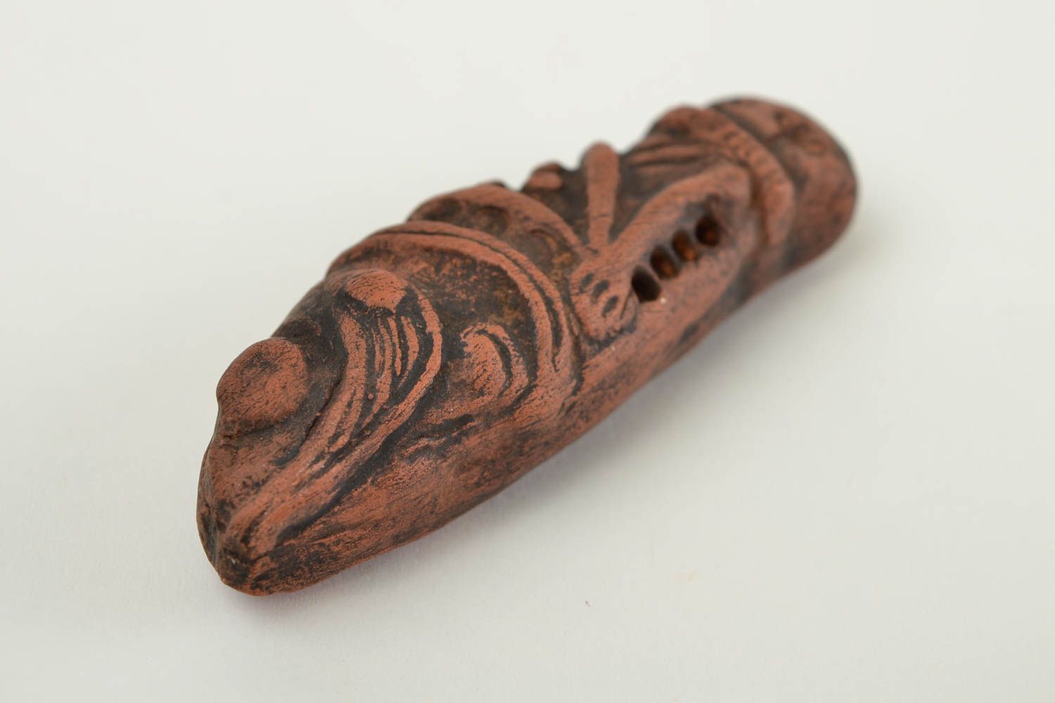 Handmade ceramic tobacco pipe unusual smoking pipe accessories for men photo 4