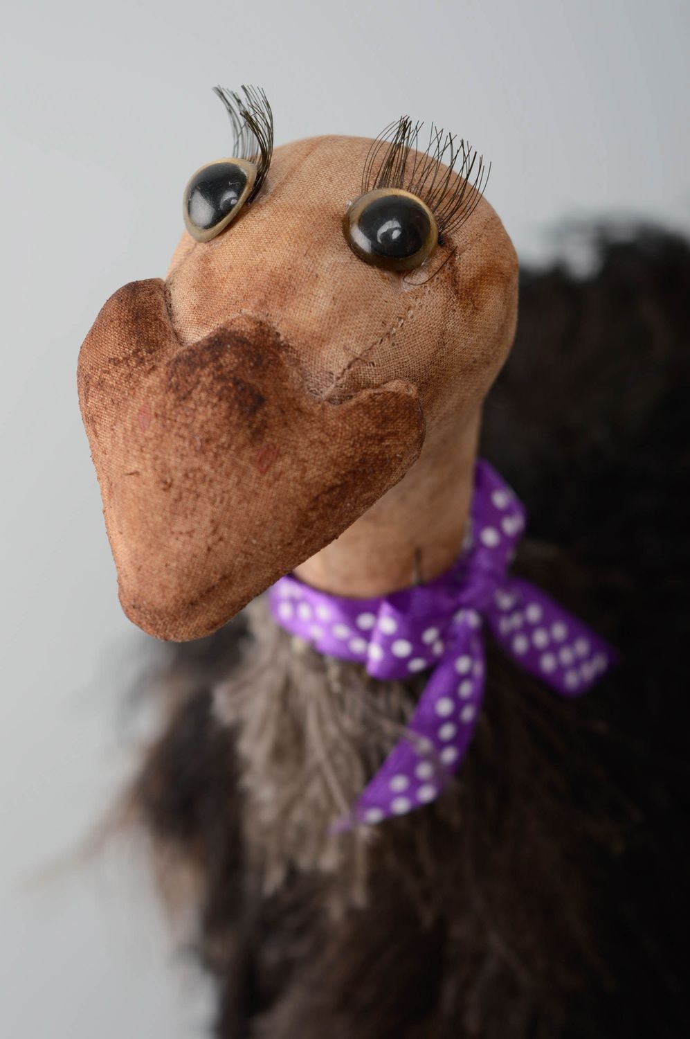 Handmade soft toy Ostrich photo 2