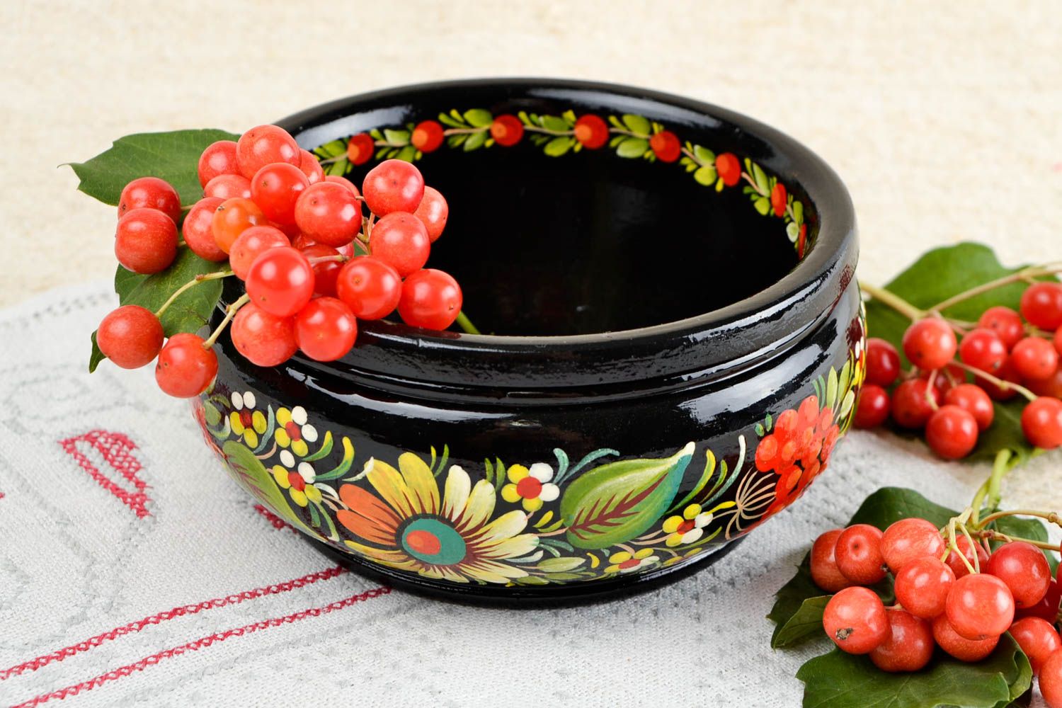 Handmade beautiful designer bowl stylish box for sweets wooden ethnic ware photo 1