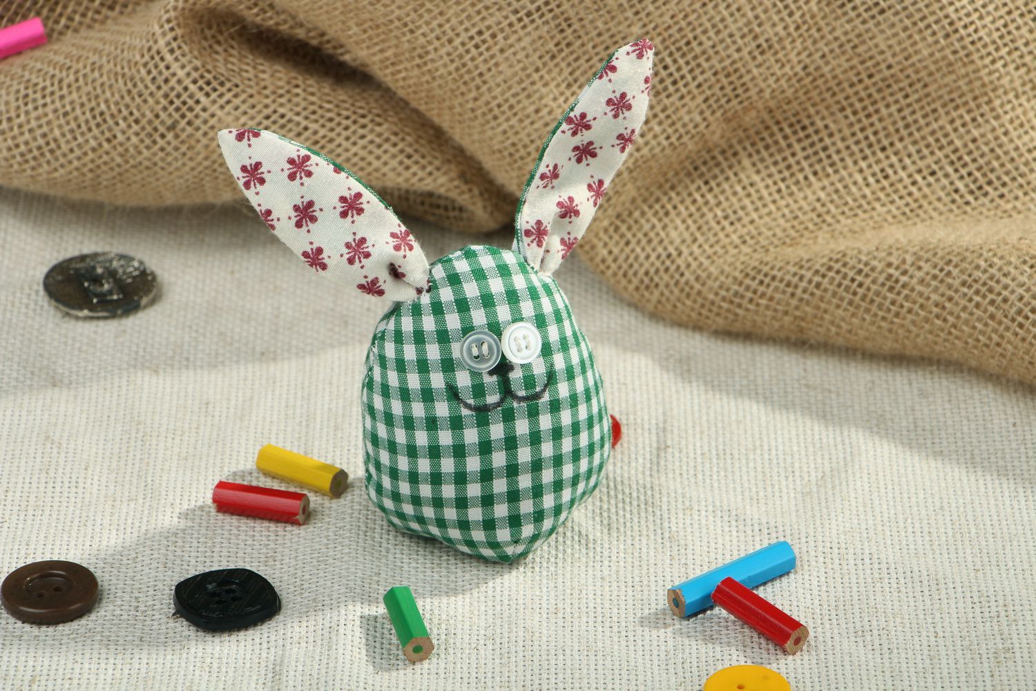 Handmade toy Hare photo 5