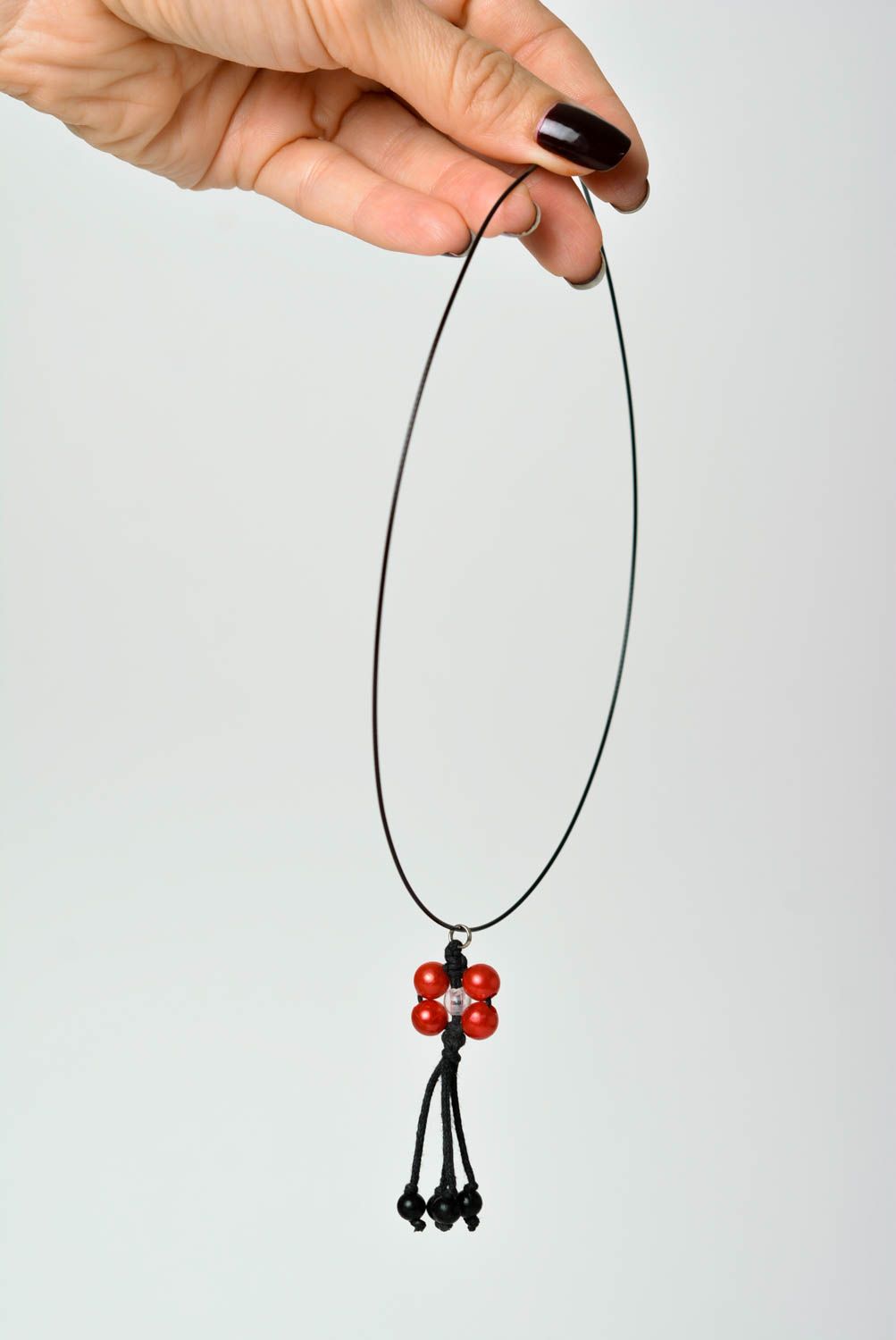 Collar para mujer hecho a mano de cordón accesorio de moda regalo original   foto 3