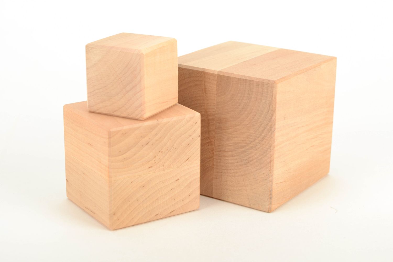 Cube en bois à décorer pour serviettage ou peinture fait main photo 3