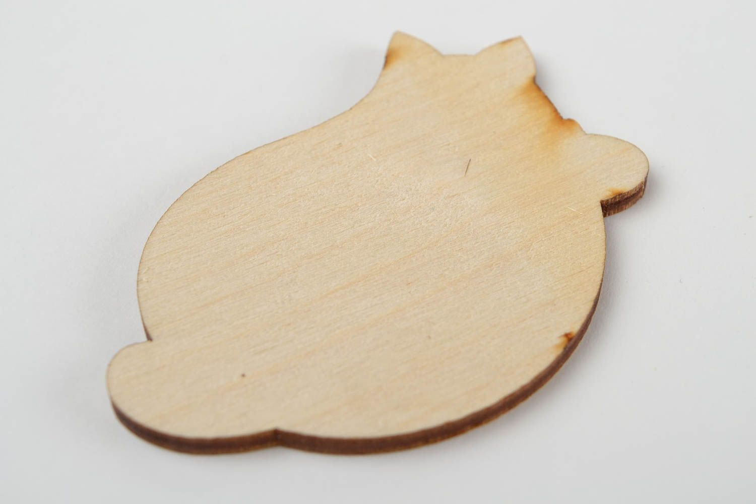 Rohling zum Bemalen handmade Figur aus Holz Holzfigur zum Bemalen Kater foto 5