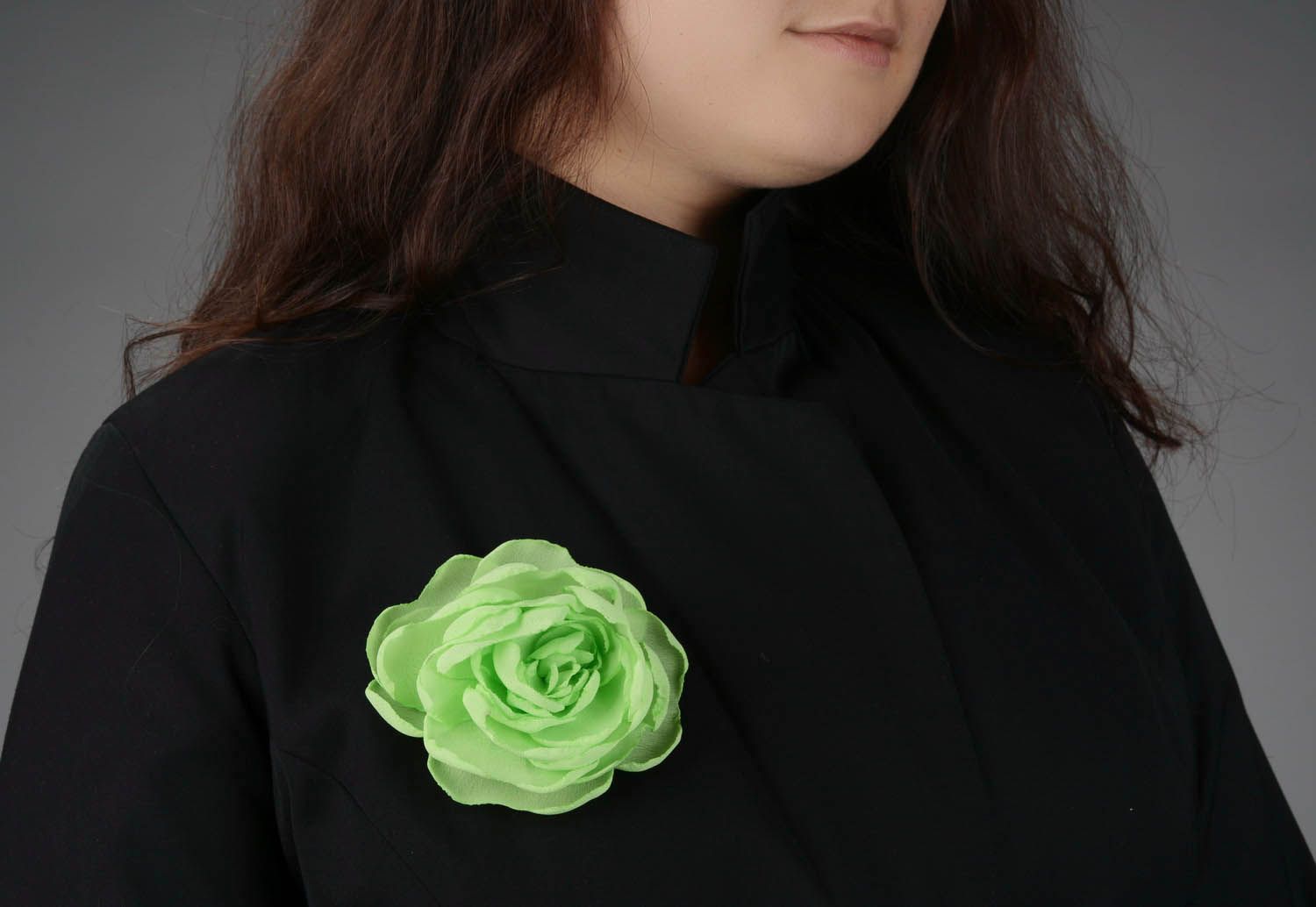Brooch hairpin in the shape of a flower photo 4