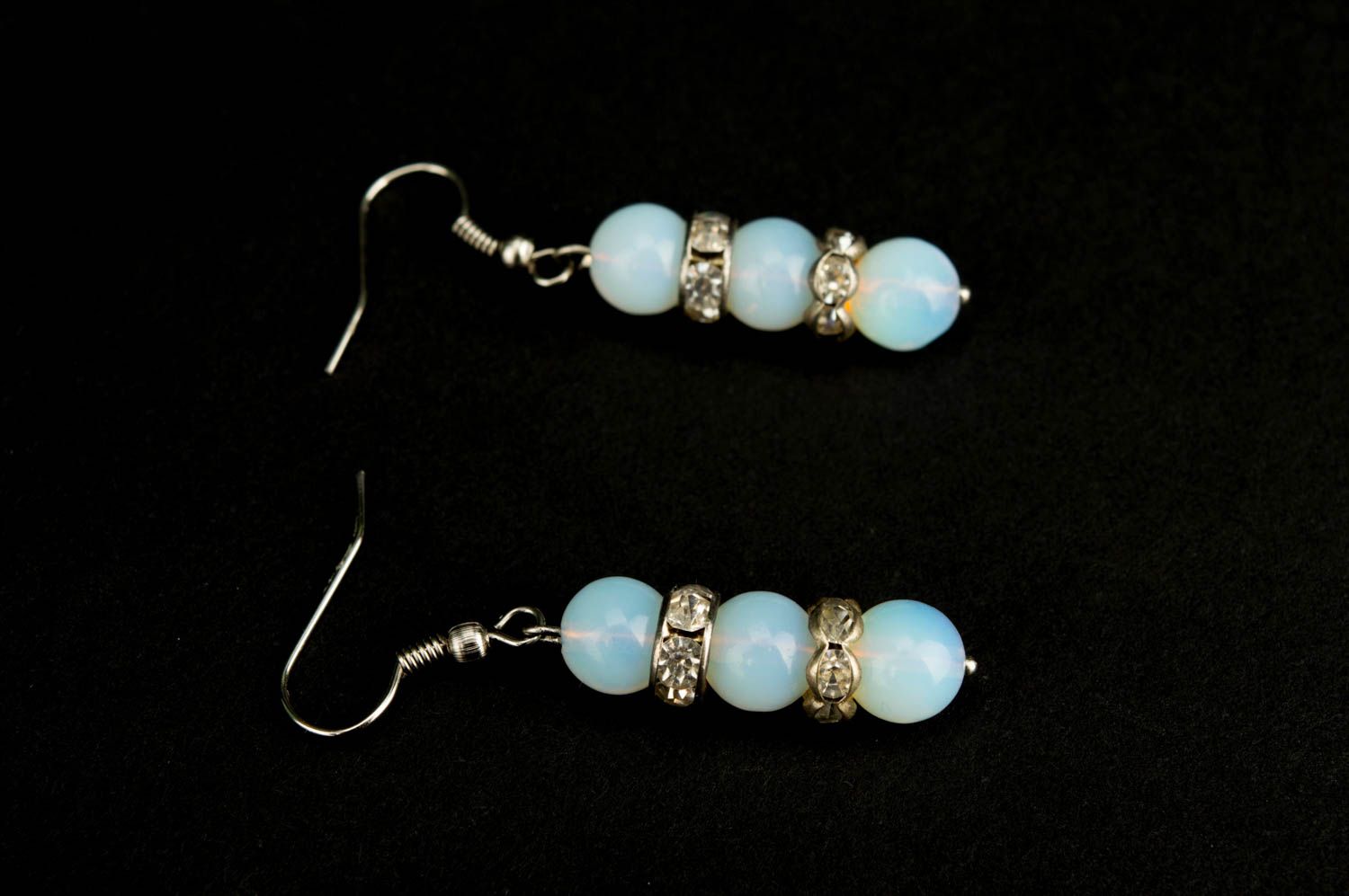 Dangling earrings handmade beaded jewelry long earrings presents for women photo 5