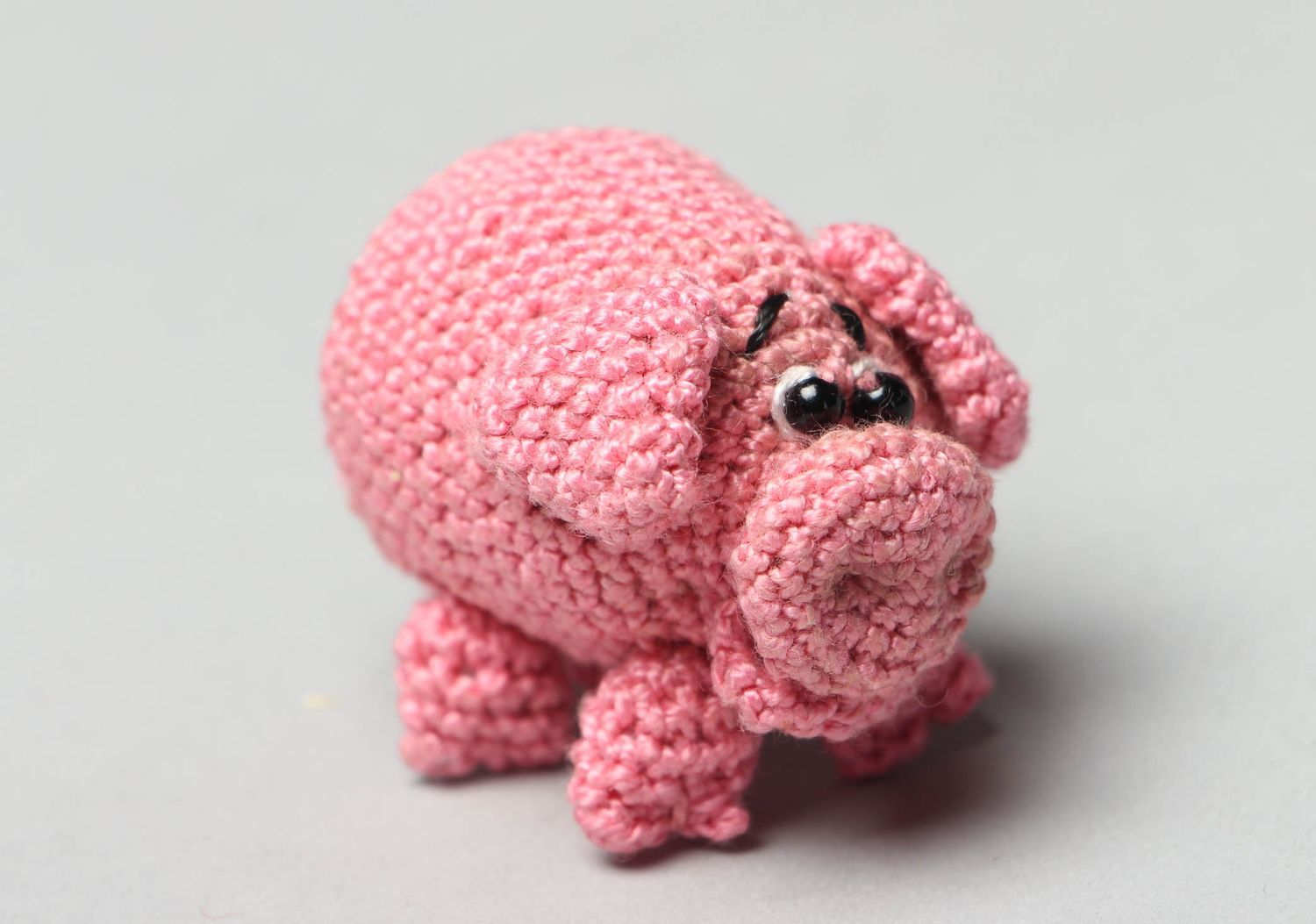 Hand crochet toy Pig photo 1