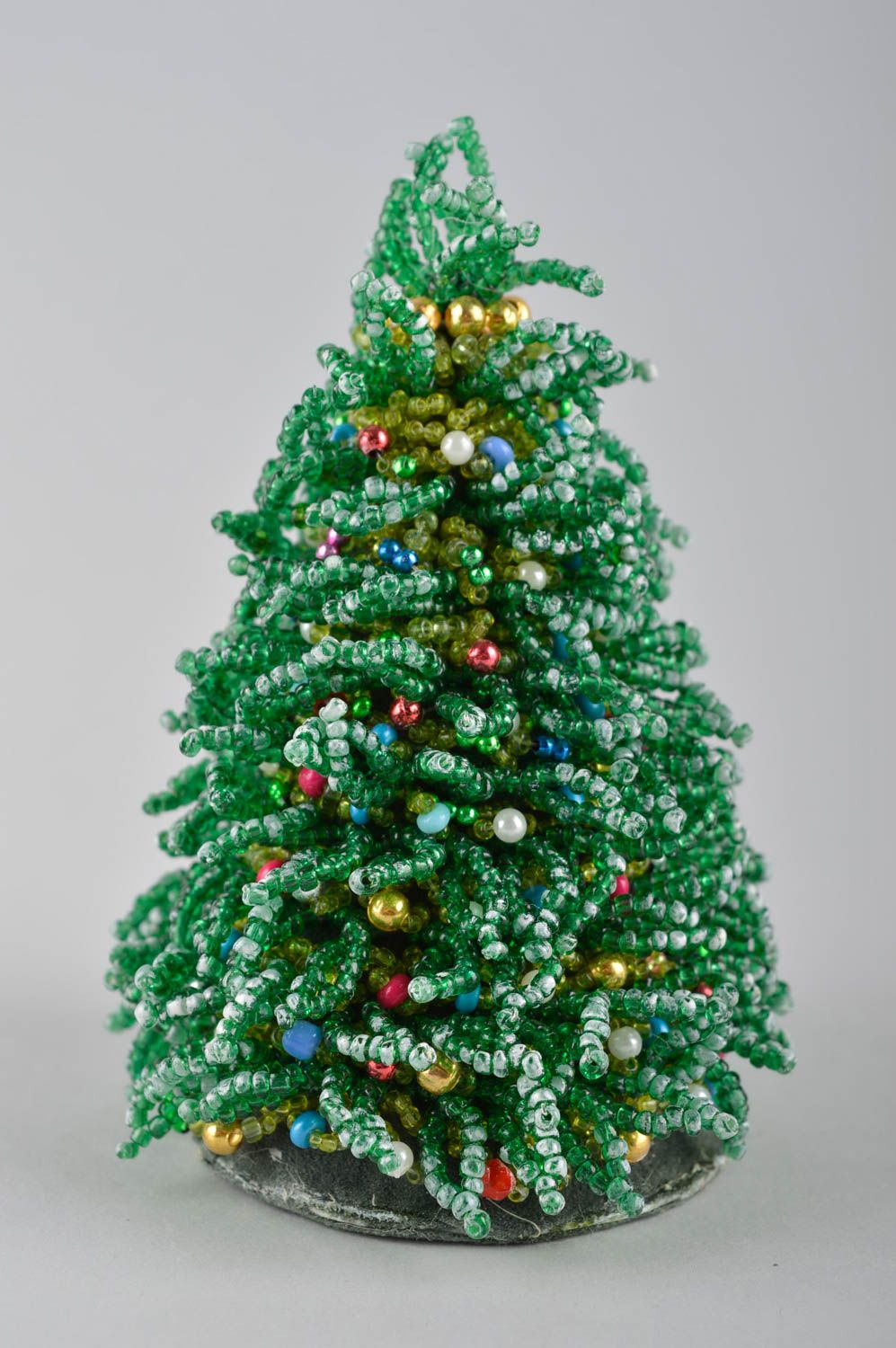 Árbol de Navidad artesanal pequeño elemento decorativo adorno de fin de año foto 2
