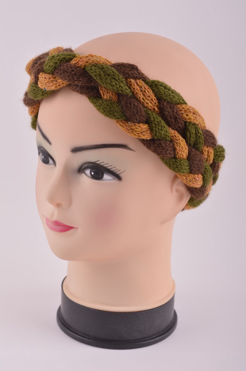 Stirnband Damen handmade Stirnband Winter Frauen Geschenk Haar Accessoire foto 2