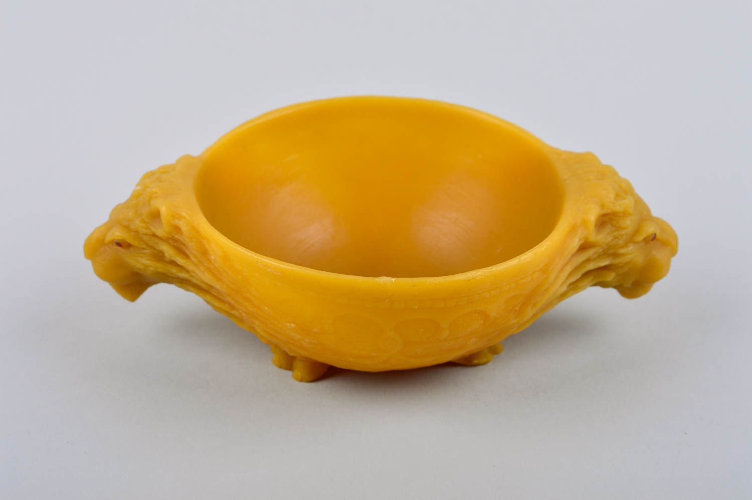 Handmade designer beeswaxed bowl unique eco-friendly tableware unusual present photo 2