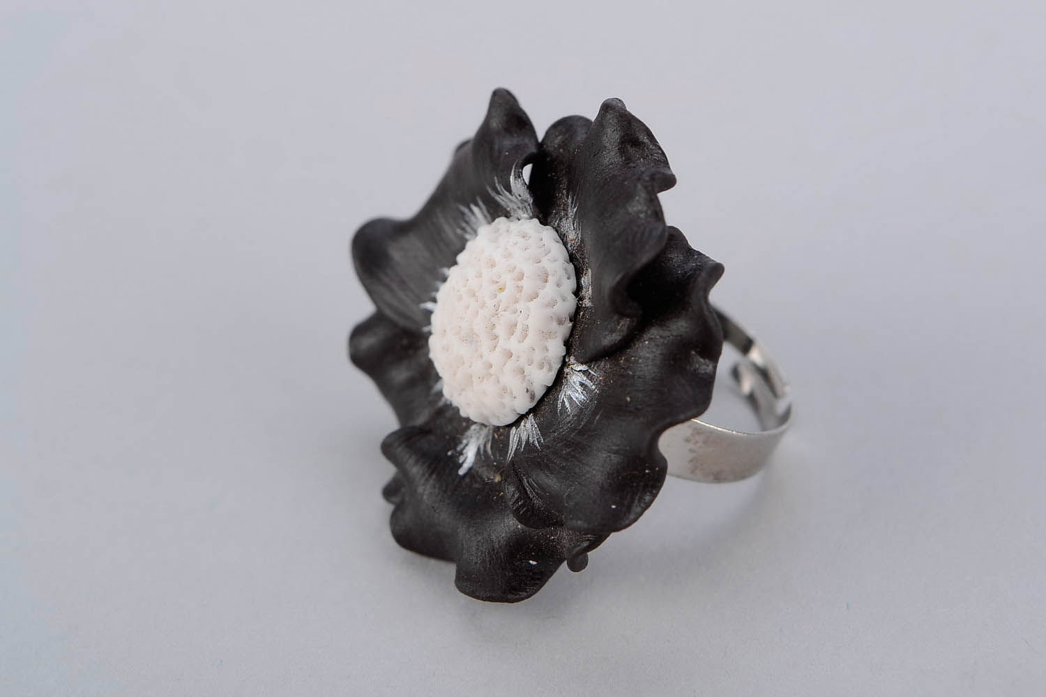 Ring with polymer clay photo 3
