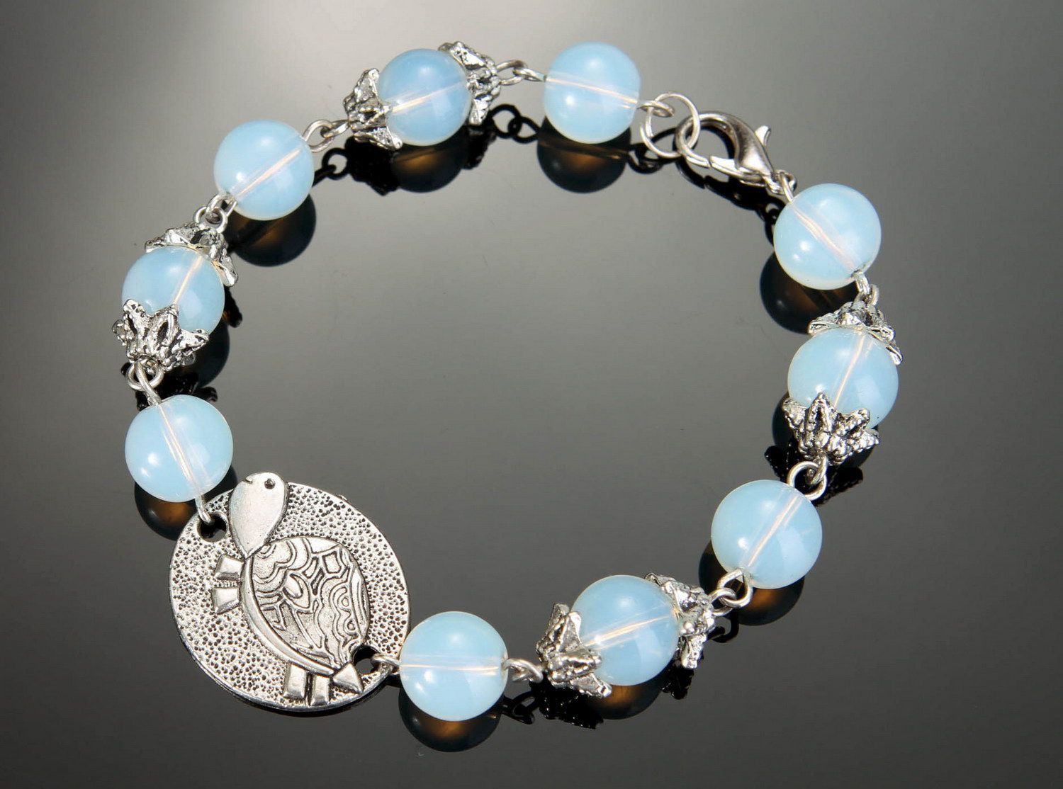Bracelet with blue opals photo 2