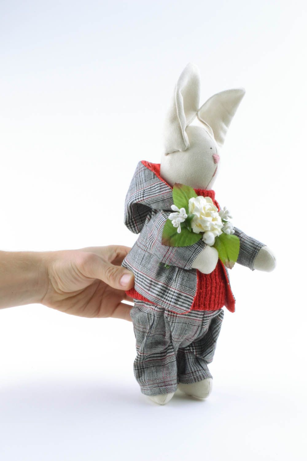 Stofftier Hase handmade foto 5