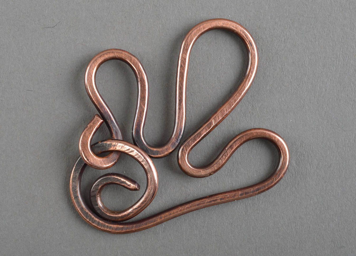 Llavero hecho a mano de cobre accesorio para llaves regalo original colgante foto 4
