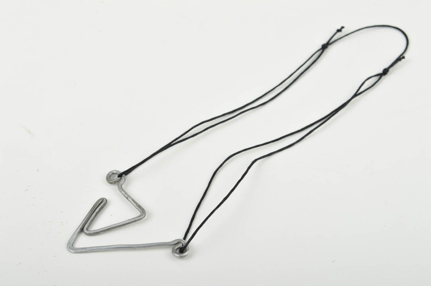 Handmade unusual metal pendant stylish neck accessory female stylish pendant photo 3