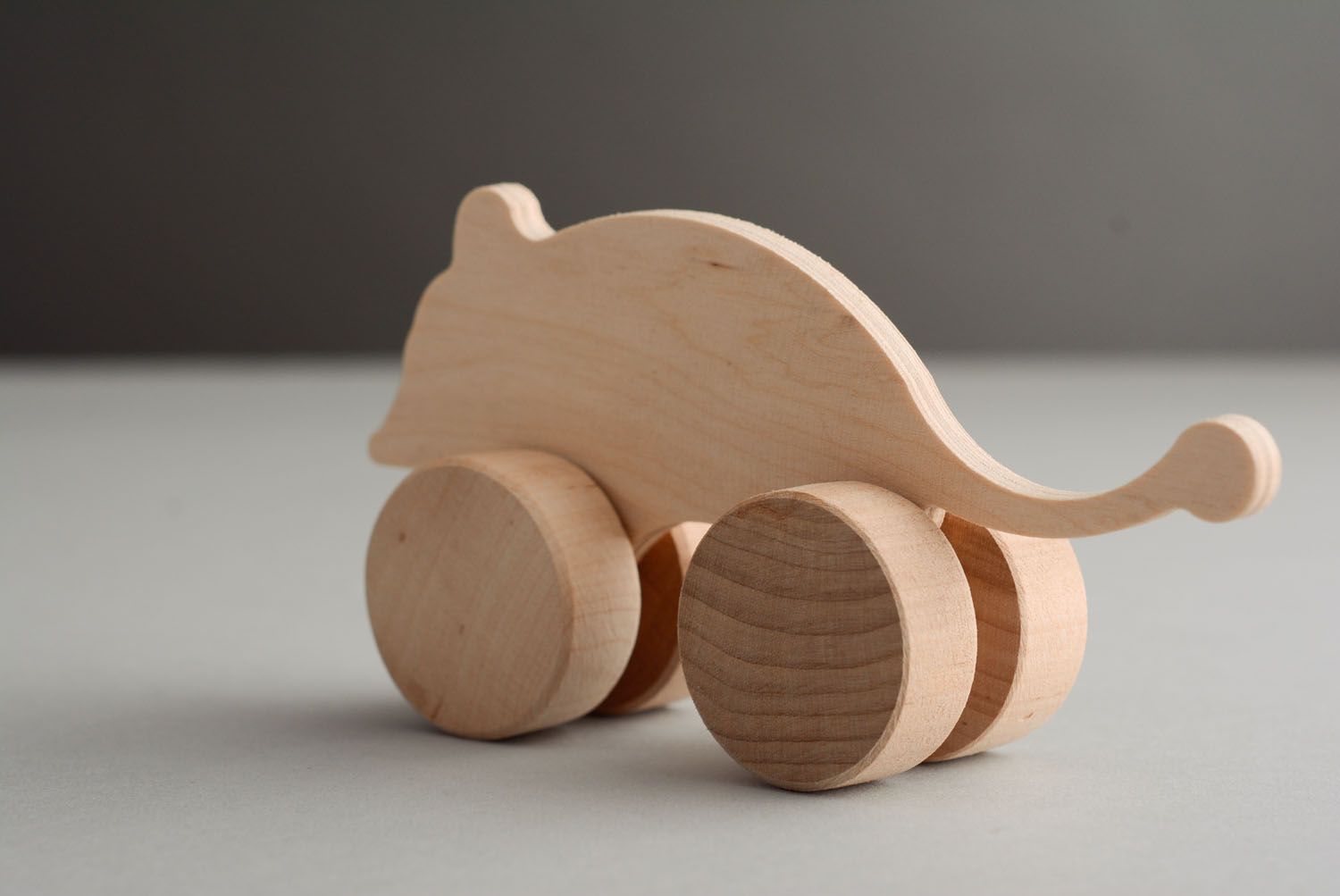Wooden blank toy Mouse photo 4