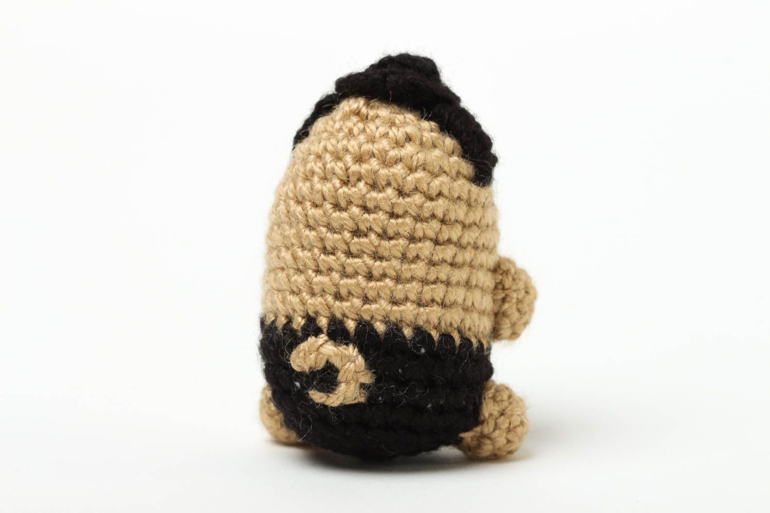 Jouet carlin Peluche faite main tricoté sympathique Cadeau enfant Gentleman photo 3