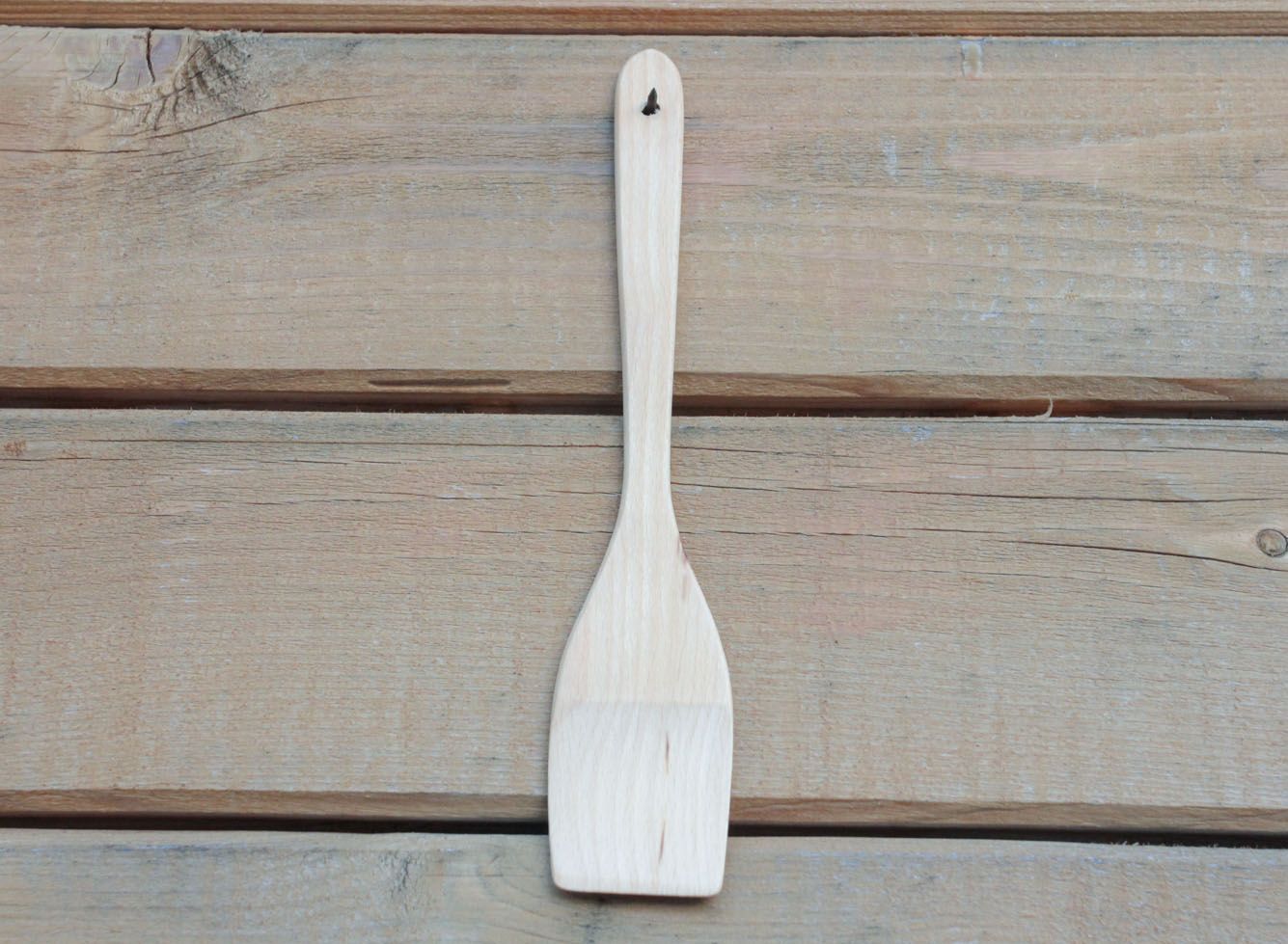 Wooden spatula for stirring dishes photo 4