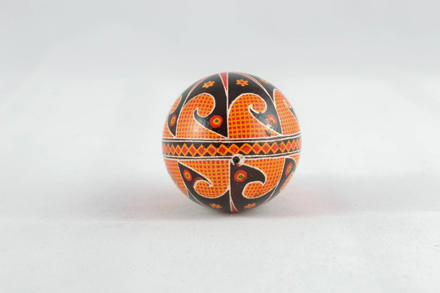 Painted Easter egg with Slavic symbols photo 1