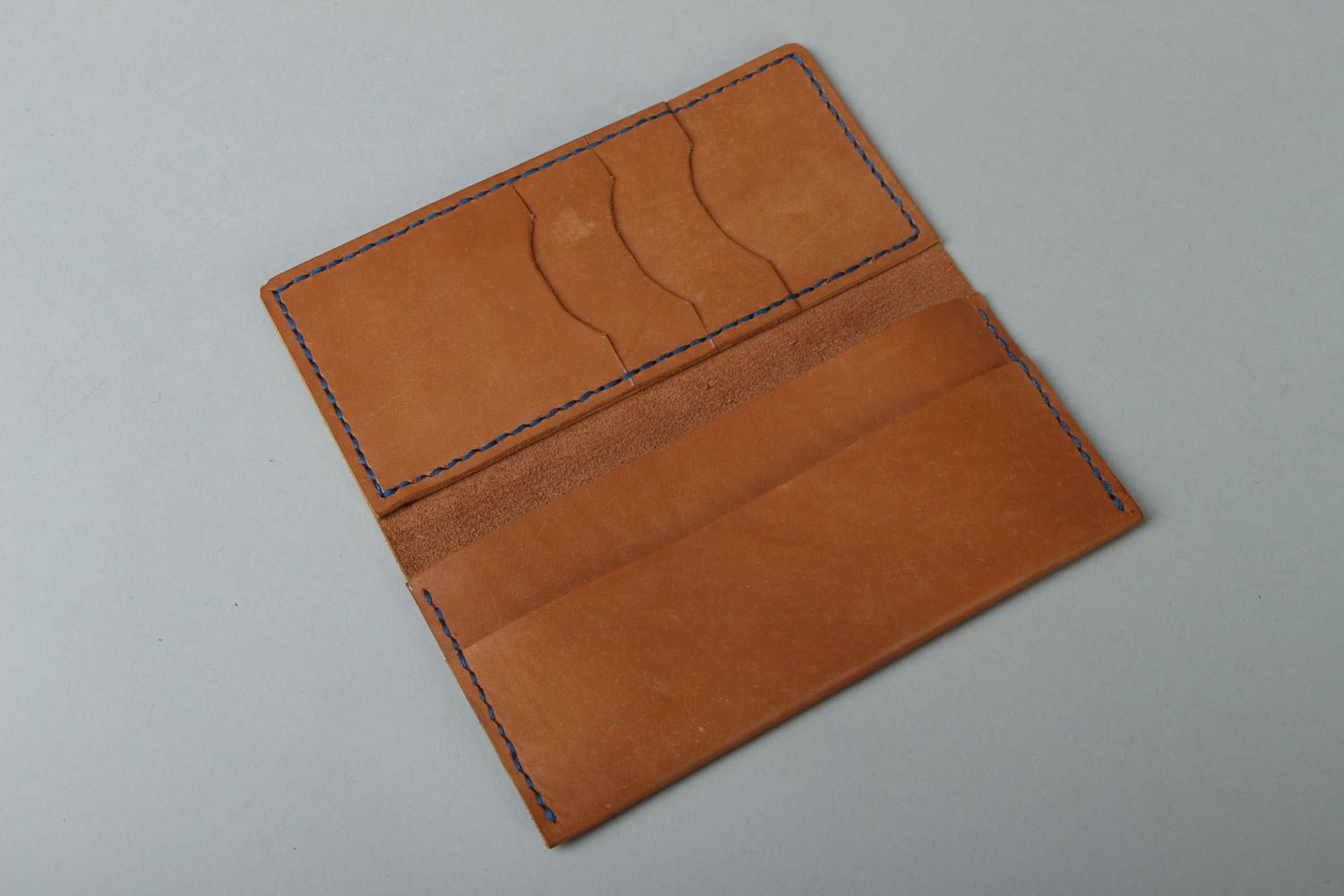 Braunes Portemonnaie aus Leder foto 2