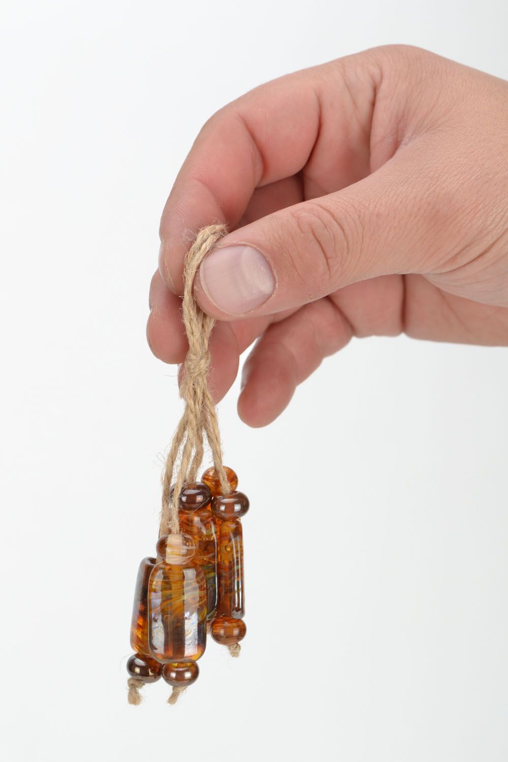 Perline in vetro fatte a mano fornitura per bigiotteria tecnica lampwork foto 2