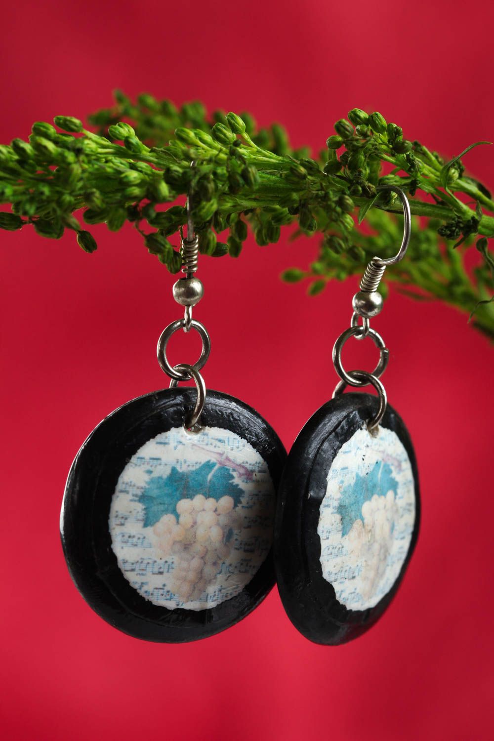 Unusual handmade plastic earrings cool jewelry designs best gifts for her photo 1