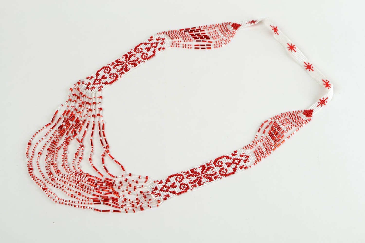 Handcrafted beaded gerdan ethnic necklace stylish fashion jewelry long gerdan photo 2
