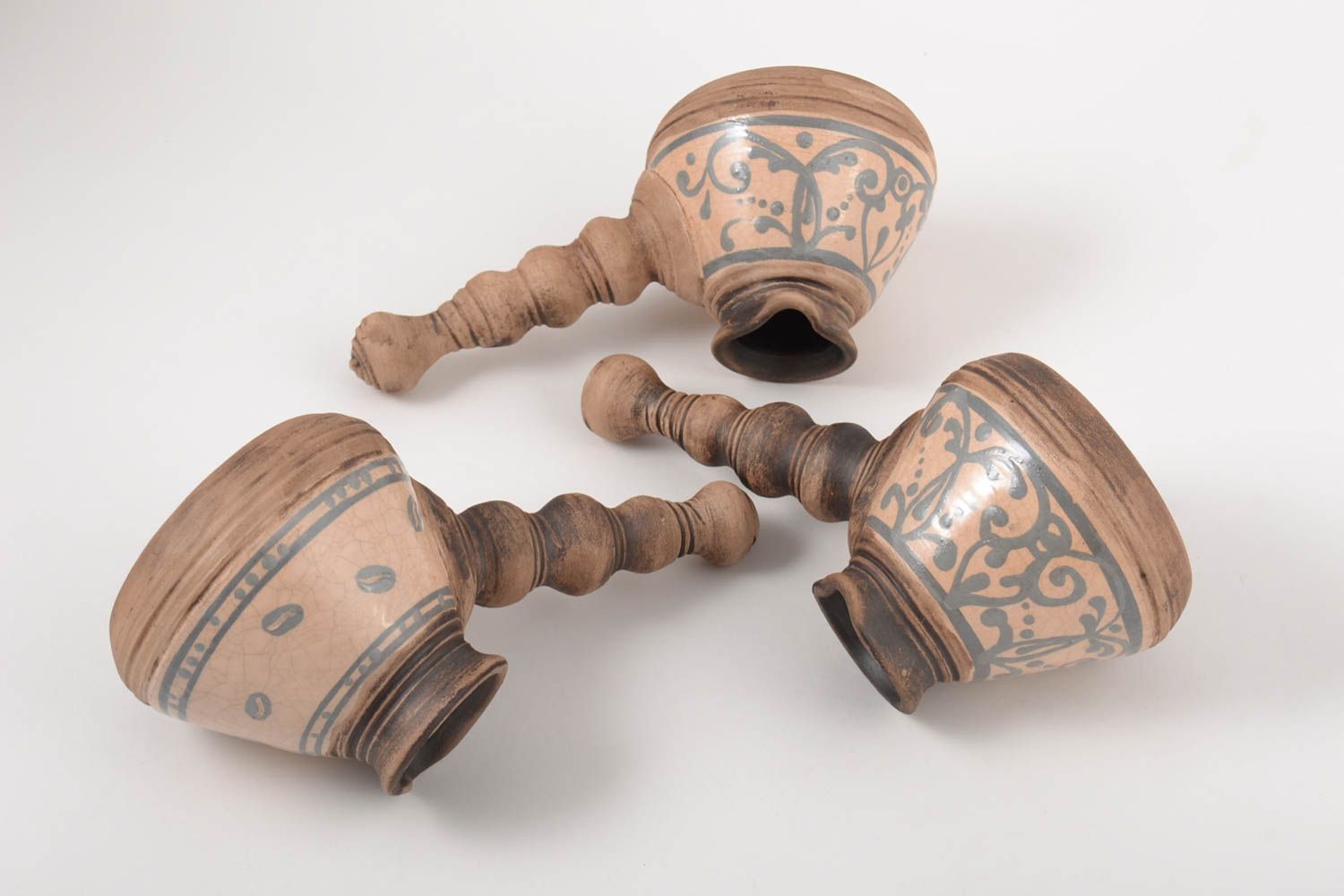 Ceramic jezve utensils for coffee handmade jezve clay jezve unusual jezve photo 5