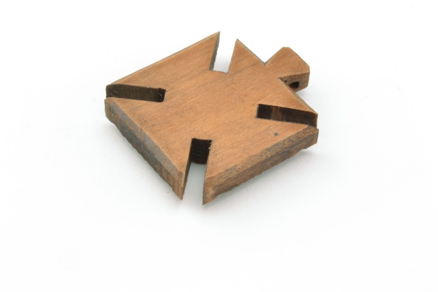 Croce di legno fatta a mano croce intagliata originale accessorio insolito foto 4