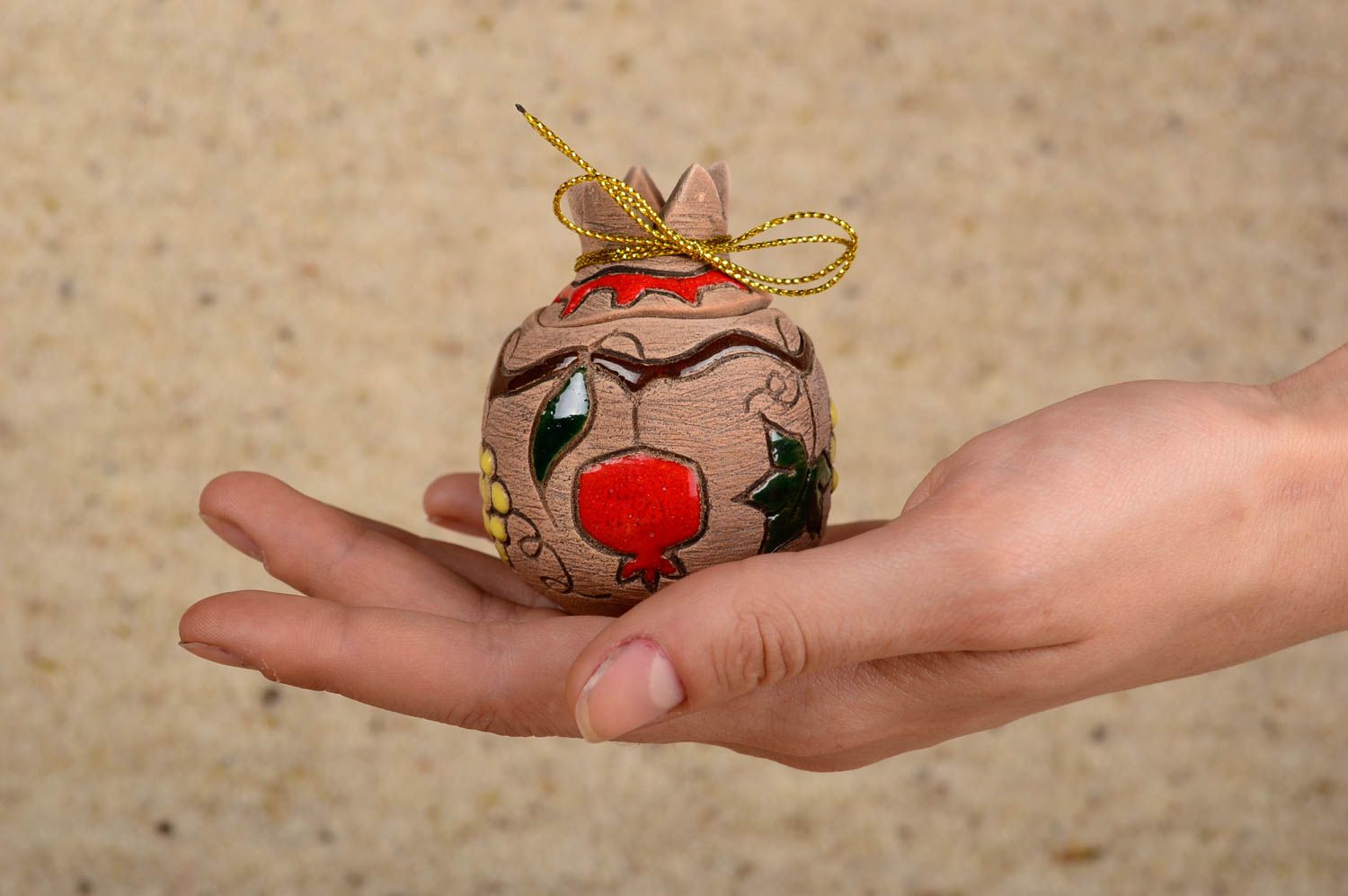 Joyero hecho a mano con forma de granada accesorio para mujer regalo original foto 4