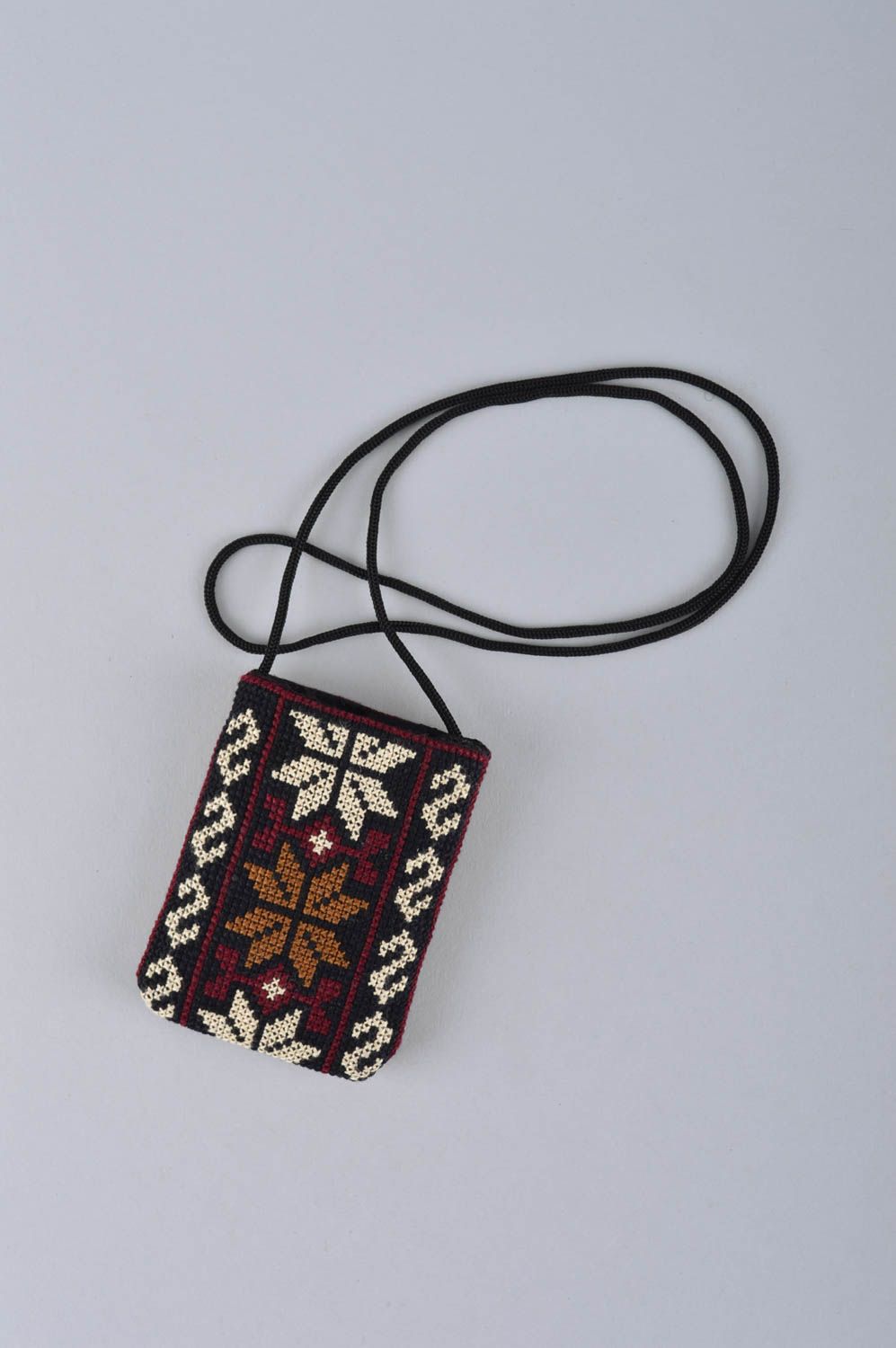 Tasche für Handy handgefertigt Deko Accessoire stilvoll Geschenk für Mädchen foto 2