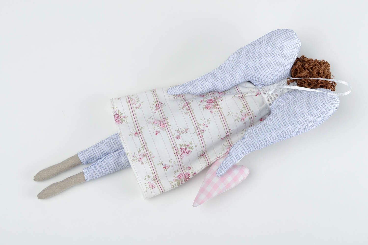 Poupée originale Jouet pour enfant fait main ange en tissus Déco intérieur photo 5