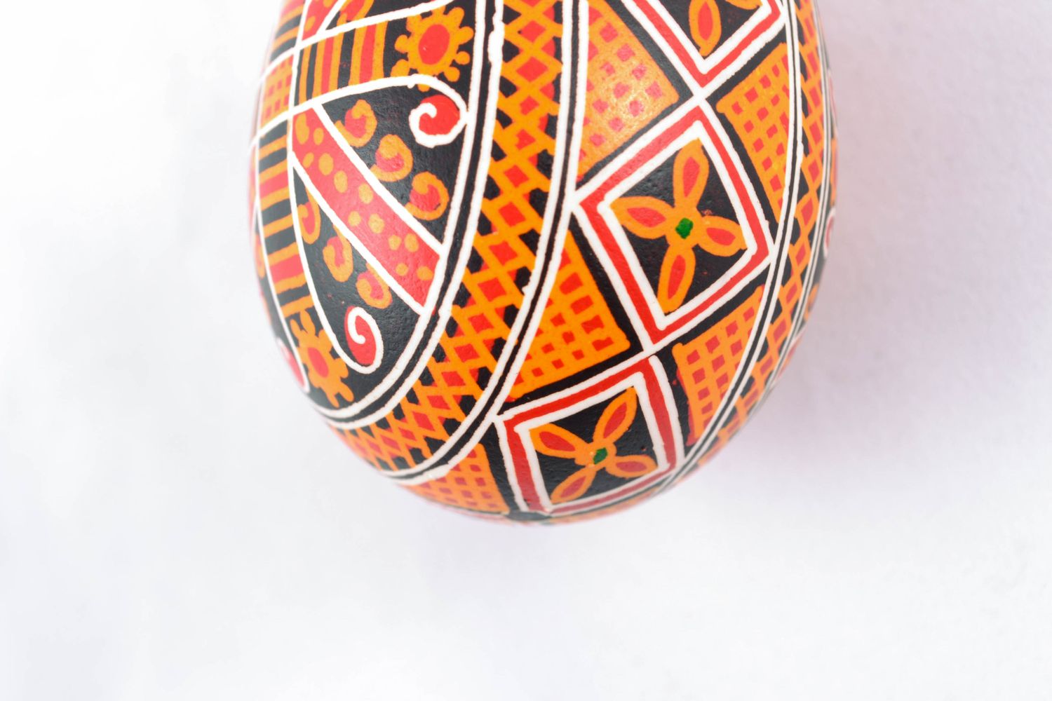 Пасхальное яйцо ручной работы в этническом стиле  фото 5