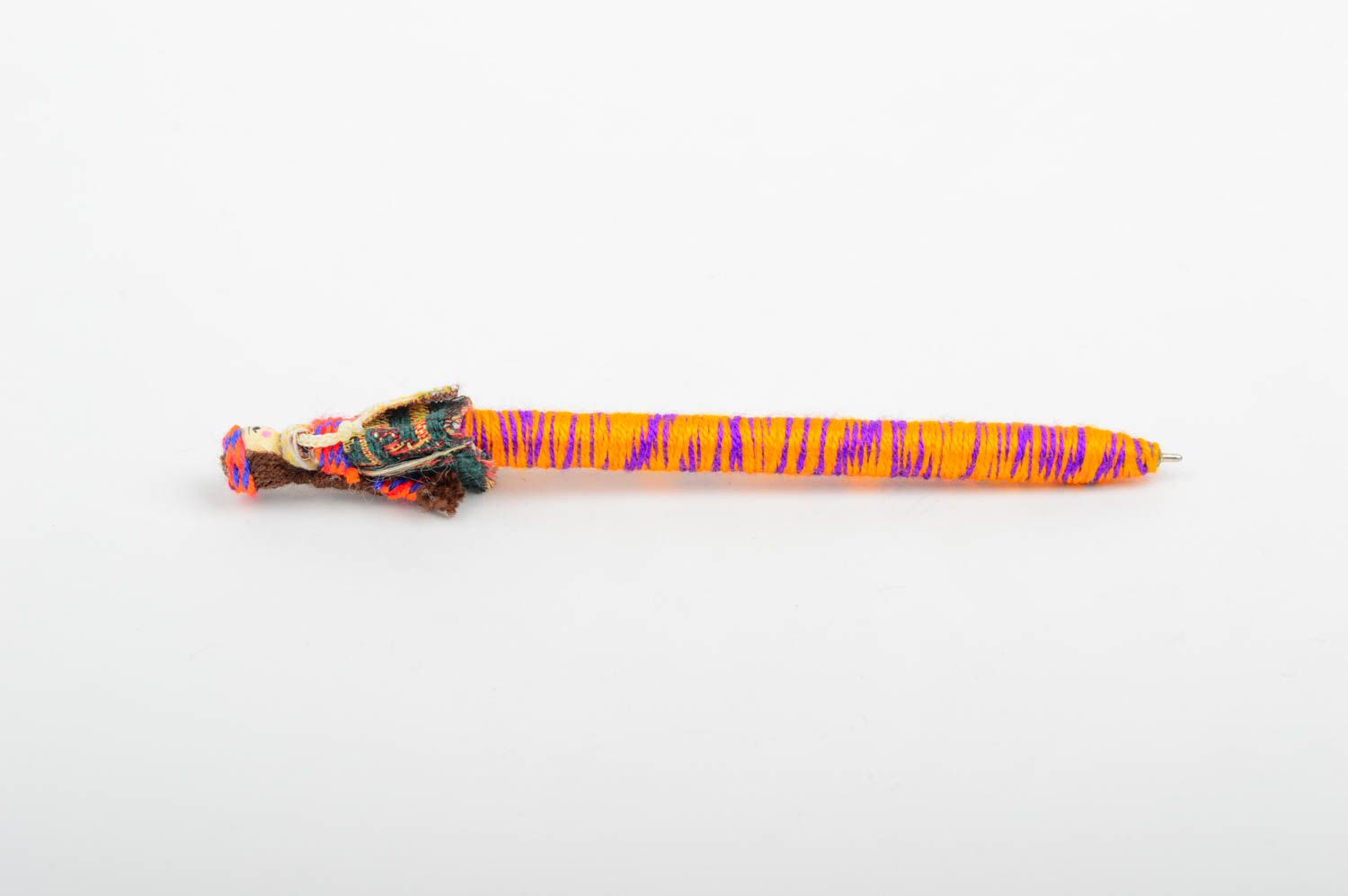 Подарочная ручка ручной работы детская ручка с куклой шариковая ручка стильная фото 4