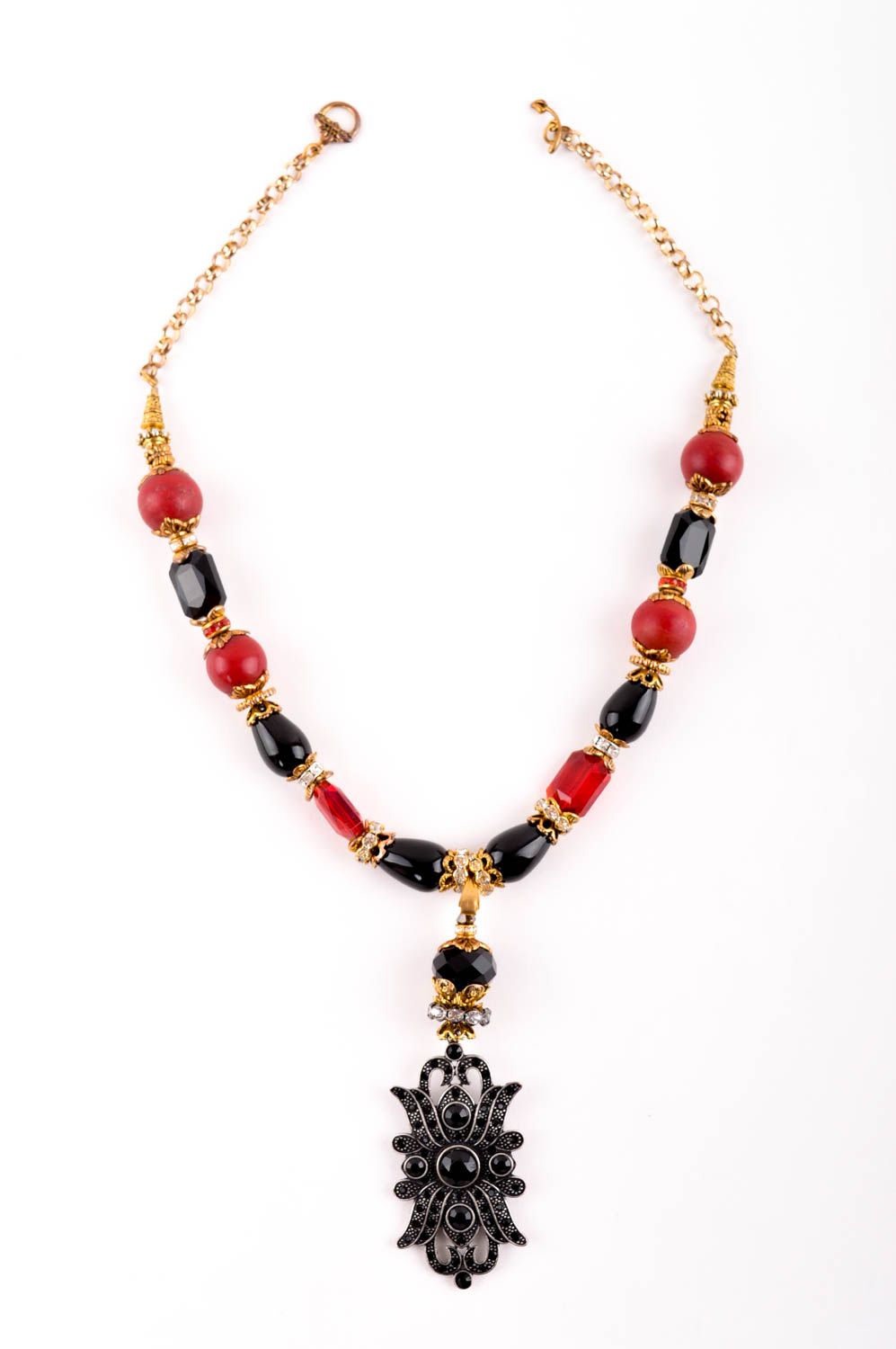 Onyx Damen Halskette Halsschmuck für Damen Schmuck Collier aus Steinen handmade  foto 5