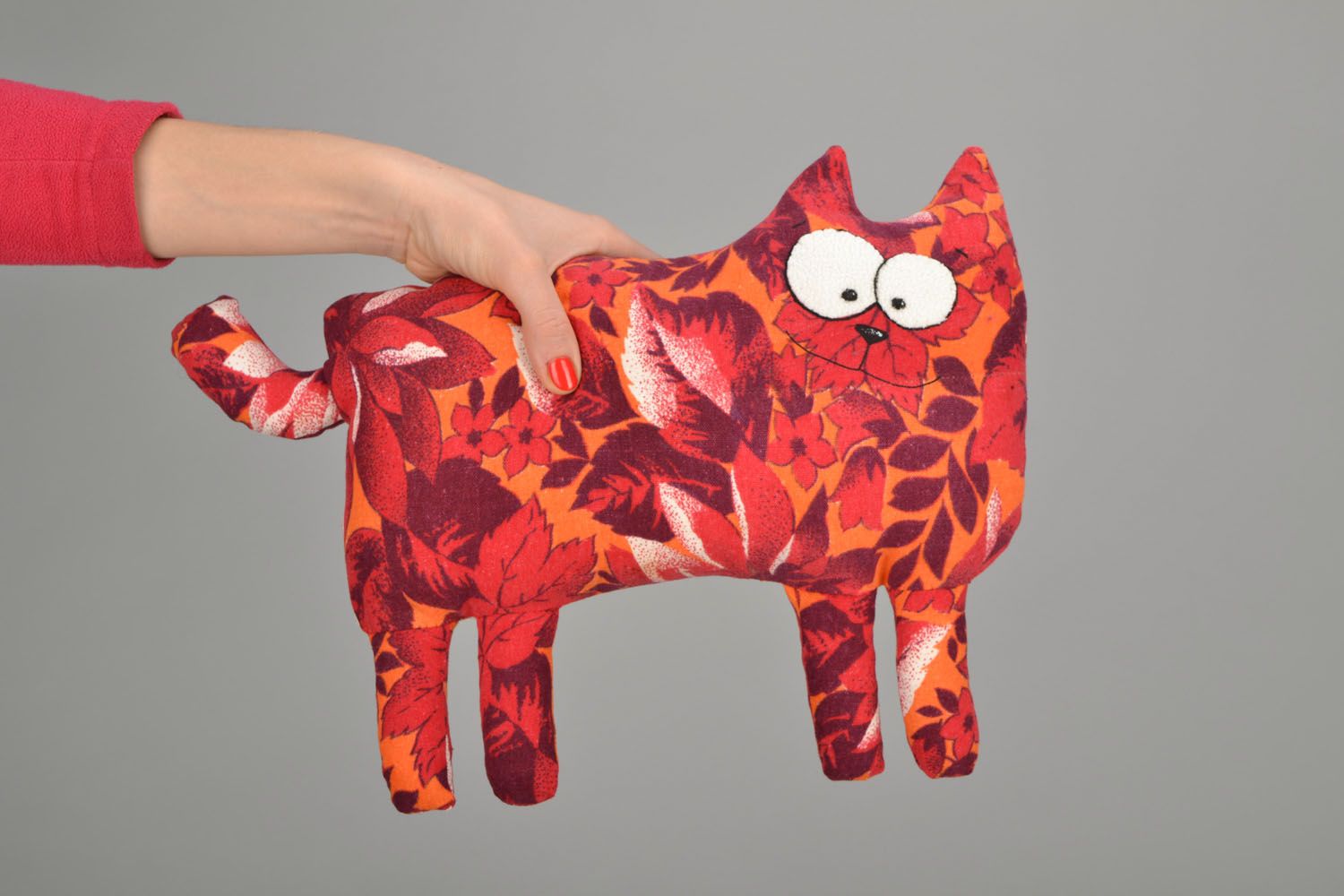 Handmade toy Motley Cat photo 2