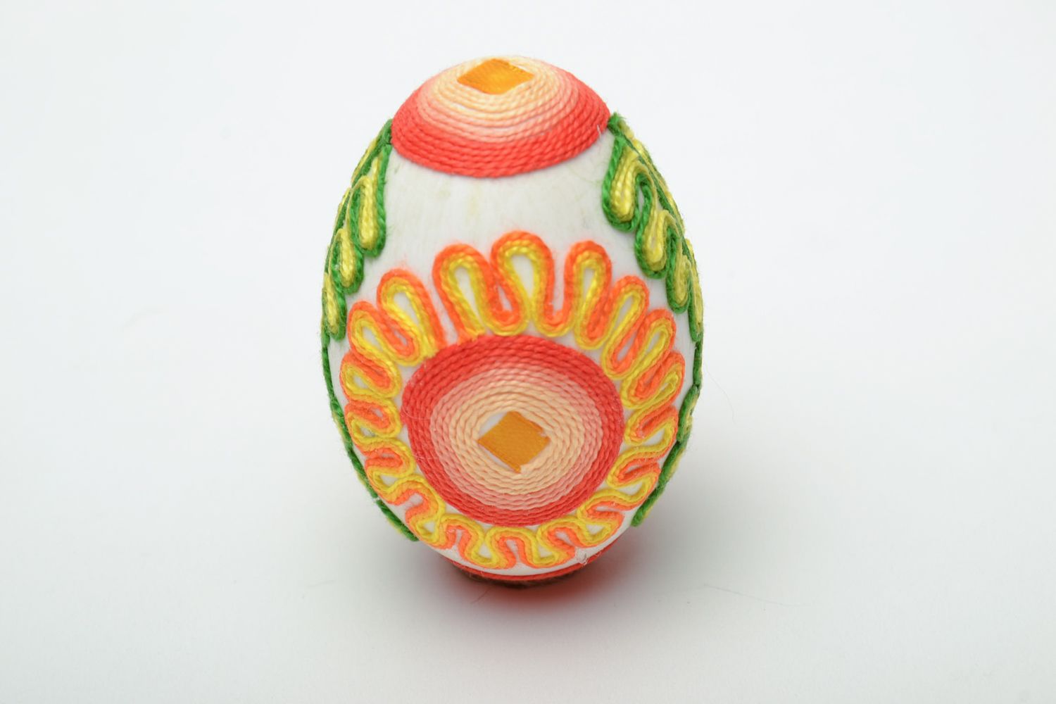 Пасхальное яйцо декоративное Солнце фото 2