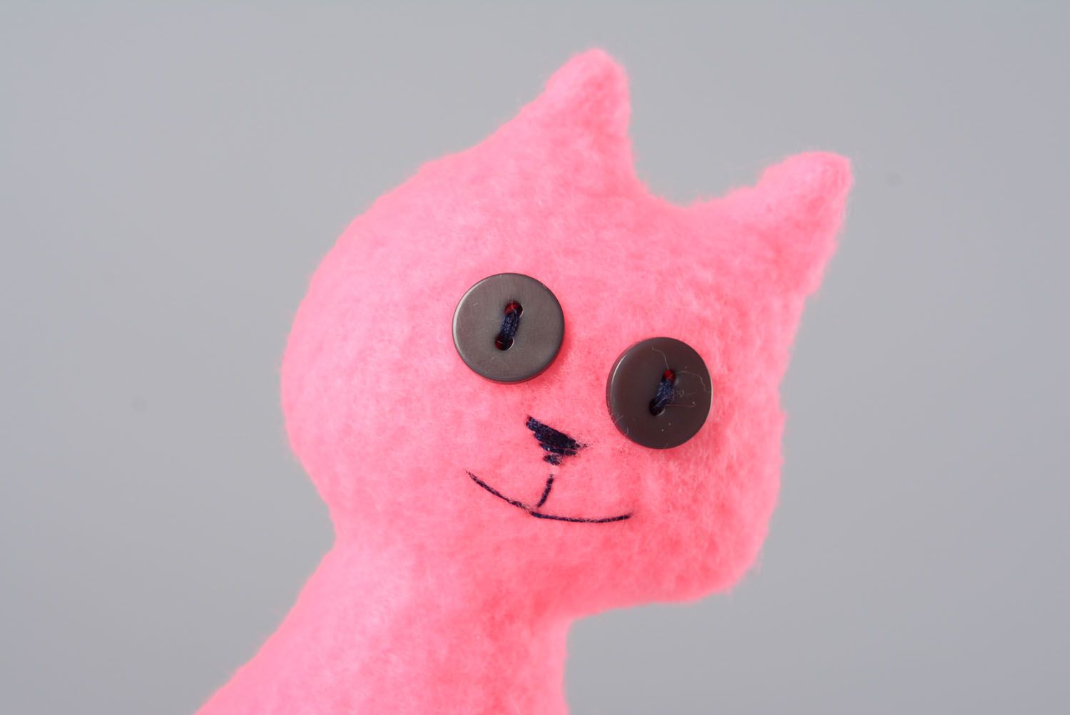 Fleece toy Pink Cat photo 2