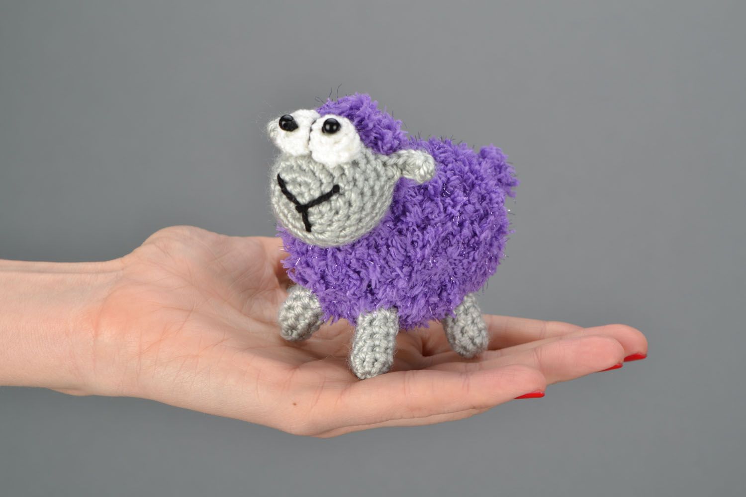 Crochet toy in the shape of a lamb photo 2